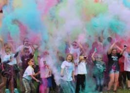 Class of 2028 hosts color run